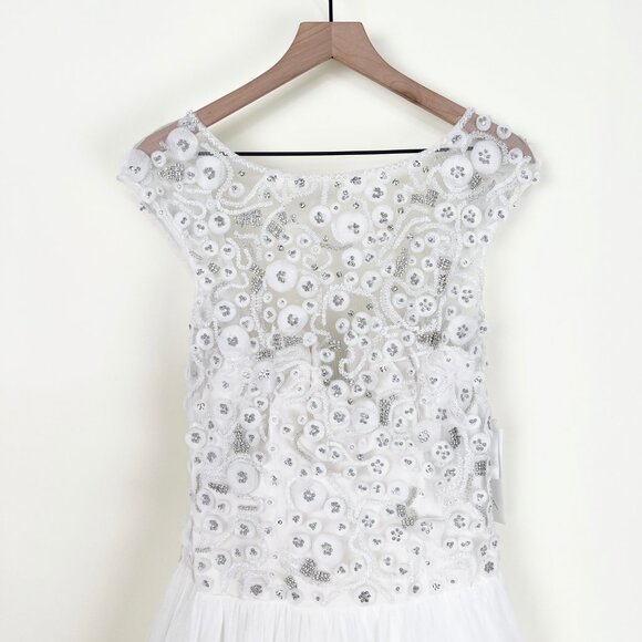 Theia Ivory Lace Wedding Dress - Picture 5 of 15